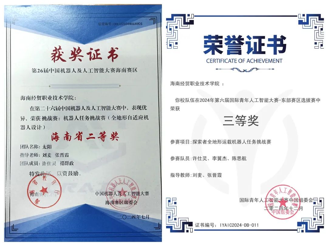 第二十六届中国机器人及人工智能大赛（海南赛区）二等奖_副本.jpg
